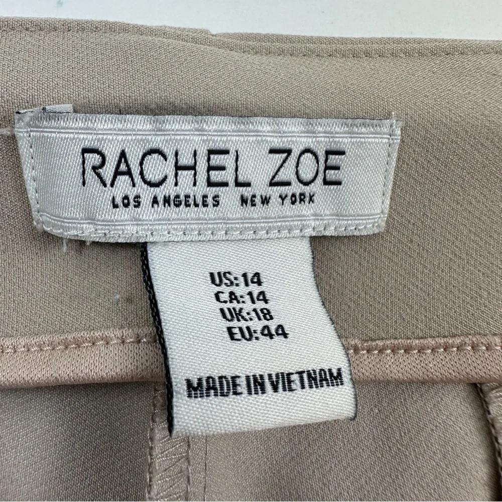 Rachel Zoe Ankle High Waist Neutral Pants - Beige/Taupe - Picture 3 of 7